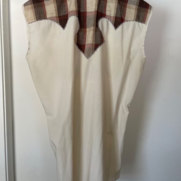 California Ranchwear cut-off sleeve Western button-up - Picture 2 of 4